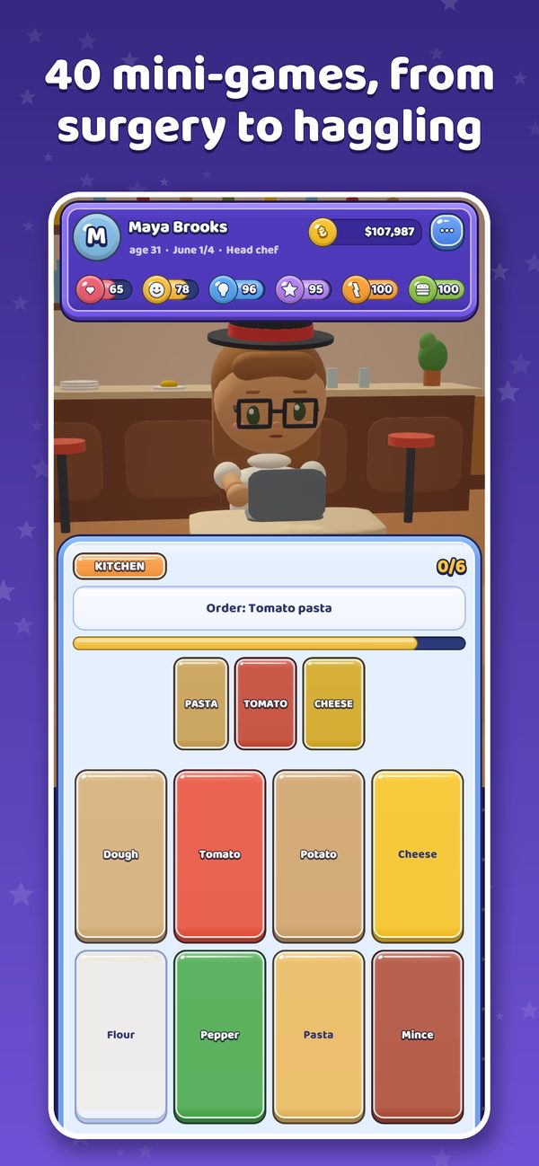 40 mini-games