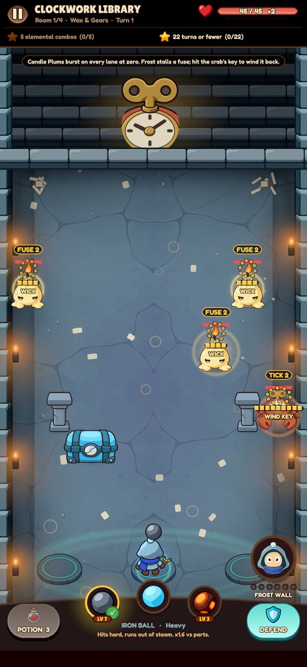 Stage 38: A reinforced room on the new curve.