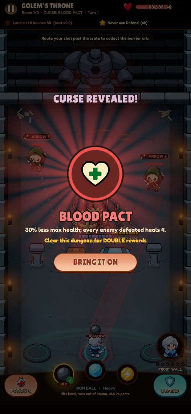 Stage 44: Accept the curse, double the rewards.