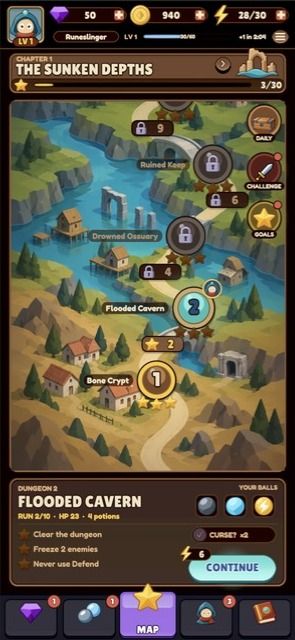 Stage 54: Ten dungeons per chapter.