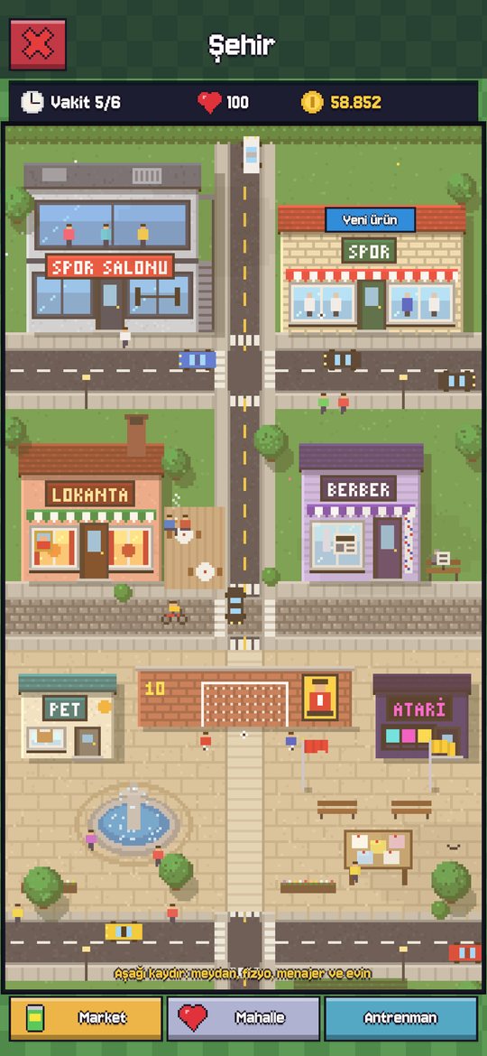 Golden Foot pixel art city